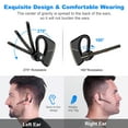 thumbnail image 6 of New bee Bluetooth Earpiece V5.2 Wireless Bluetoot,24H Talk/180Days Standby,ENC Dual Mic Noise Cancelling,270°Rotatable Mic,Left/Right Ear Compatible for iPhone Android Driver Business Office,Black, 6 of 6
