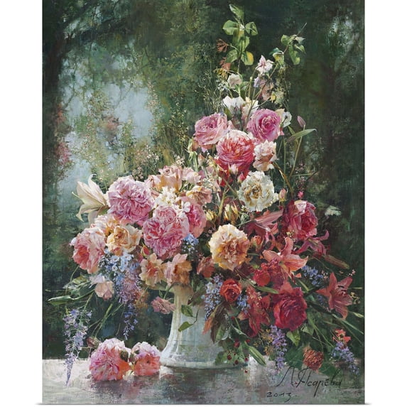 Great BIG Canvas | Rolled Larisa Psaryova Poster Print entitled Forrest Bouquet