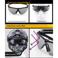thumbnail image 2 of Kuymtek Gafas A Prueba Balas Gafas Tiro A Prueba Arañazos Gafas Senderismo (Negro), 2 of 9