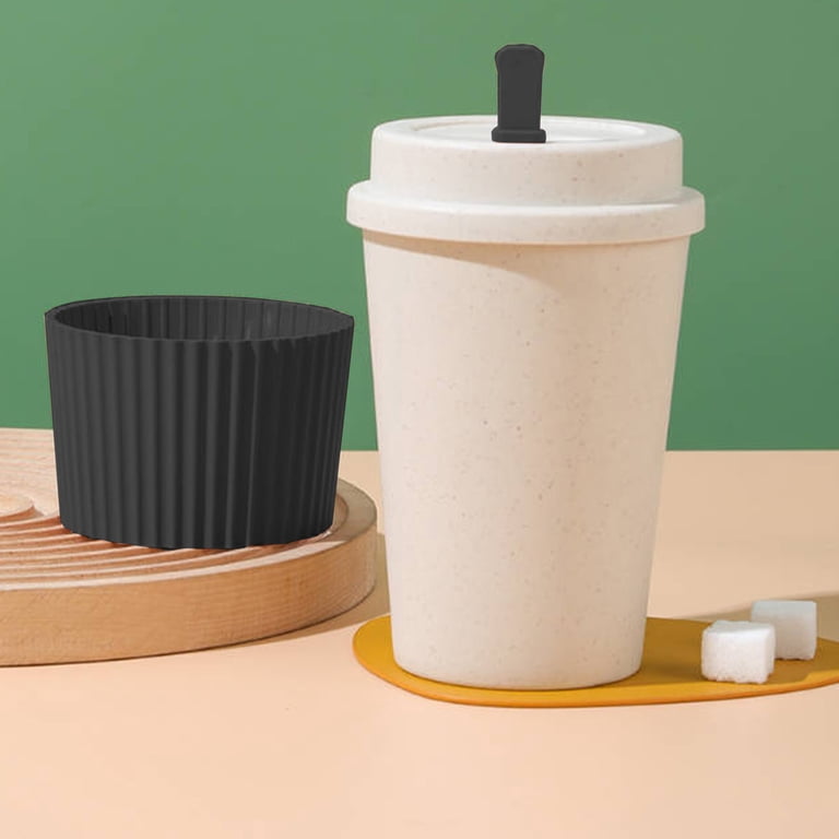 Gnmfd Wheat Straw Coffee Cup Leakproof Travel Mug with Lid and Stirring  Stick, Reusable Portable Outdoor Coffee Tea Hot Chocolate Beverage Cup for  Office Camping Home Use - Walmart.com