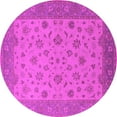 thumbnail image 1 of Ahgly Company Indoor Round Oriental Pink Traditional Area Rugs, 7' Round, 1 of 4