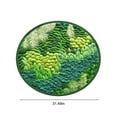 thumbnail image 3 of Gallickan Round Rug, 31.5" Faux Fur Rug Moss Green Round Rug for Bedroom Washable Fluffy Rug Furry Rug Shag Rug for Living Room Floor Rug Home Decor, Green, 3 of 8