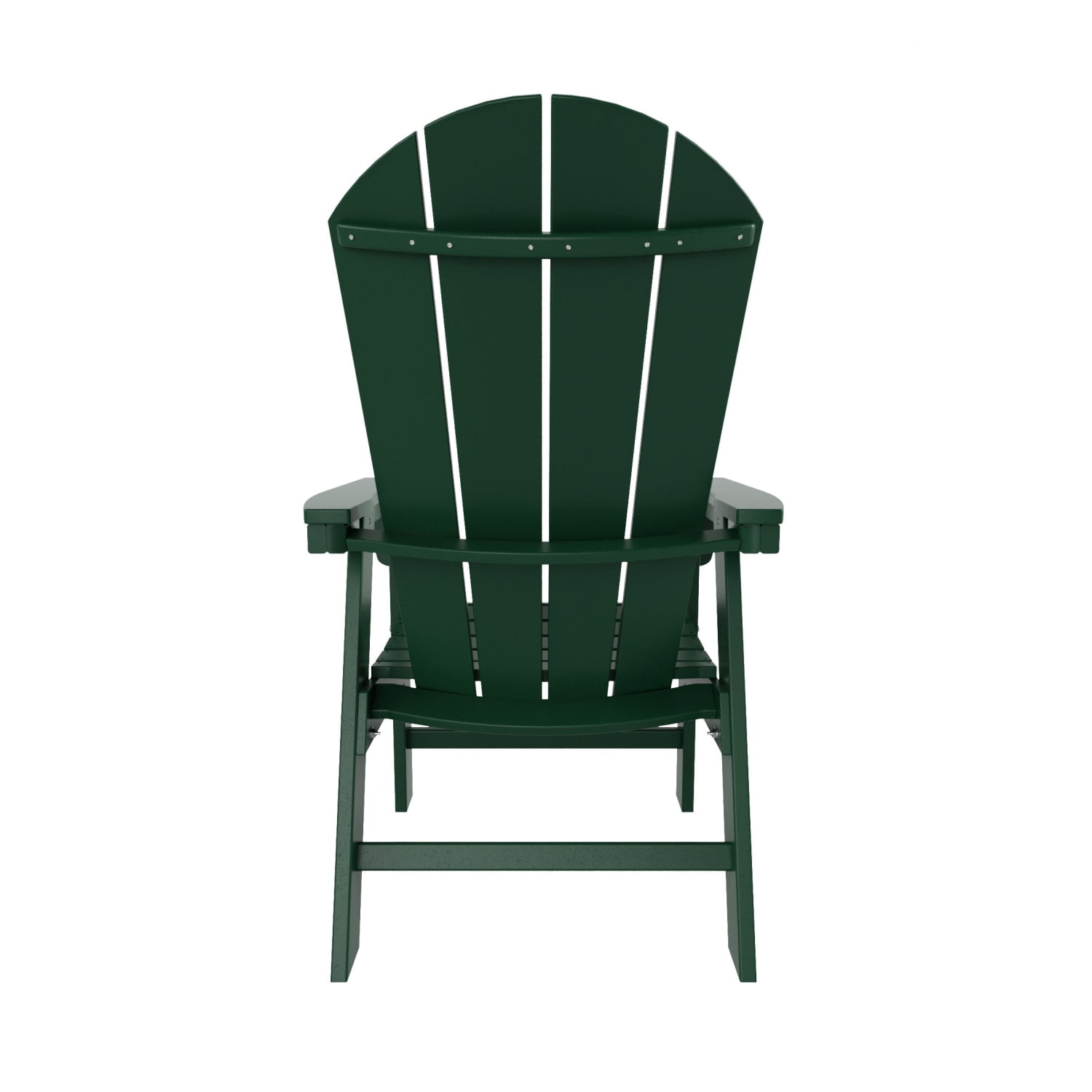 WestinTrends Malibu Adirondack Patio Dining Chairs, All-Weather Poly Lumber, Ergonomic Seat, 330-lb Capacity, Dark Green