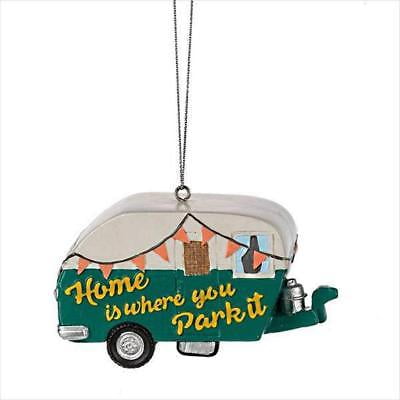 HOME IS WHERE YOU PARK IT Camper RV Christmas Ornament, by Midwest