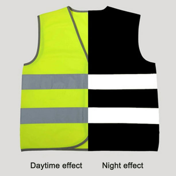 Gilet Sécurité Enfant 2 Gilets De Sécurité Enfants Jaunes - Haute Visibilité - Élastique Adjustable - Pour Vélo Et Course De Nuit Gilet Réfléchissant Jaune