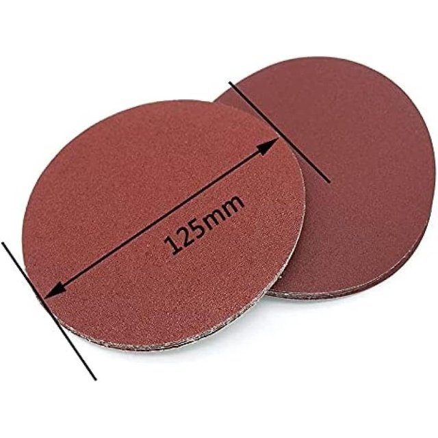 Papel de lija 20 piezas 5 pulgadas 125mm hojas de lija redonda disco grano 80-1000 herramienta de pulido de gancho y bucle almohadillas de lijado Banban