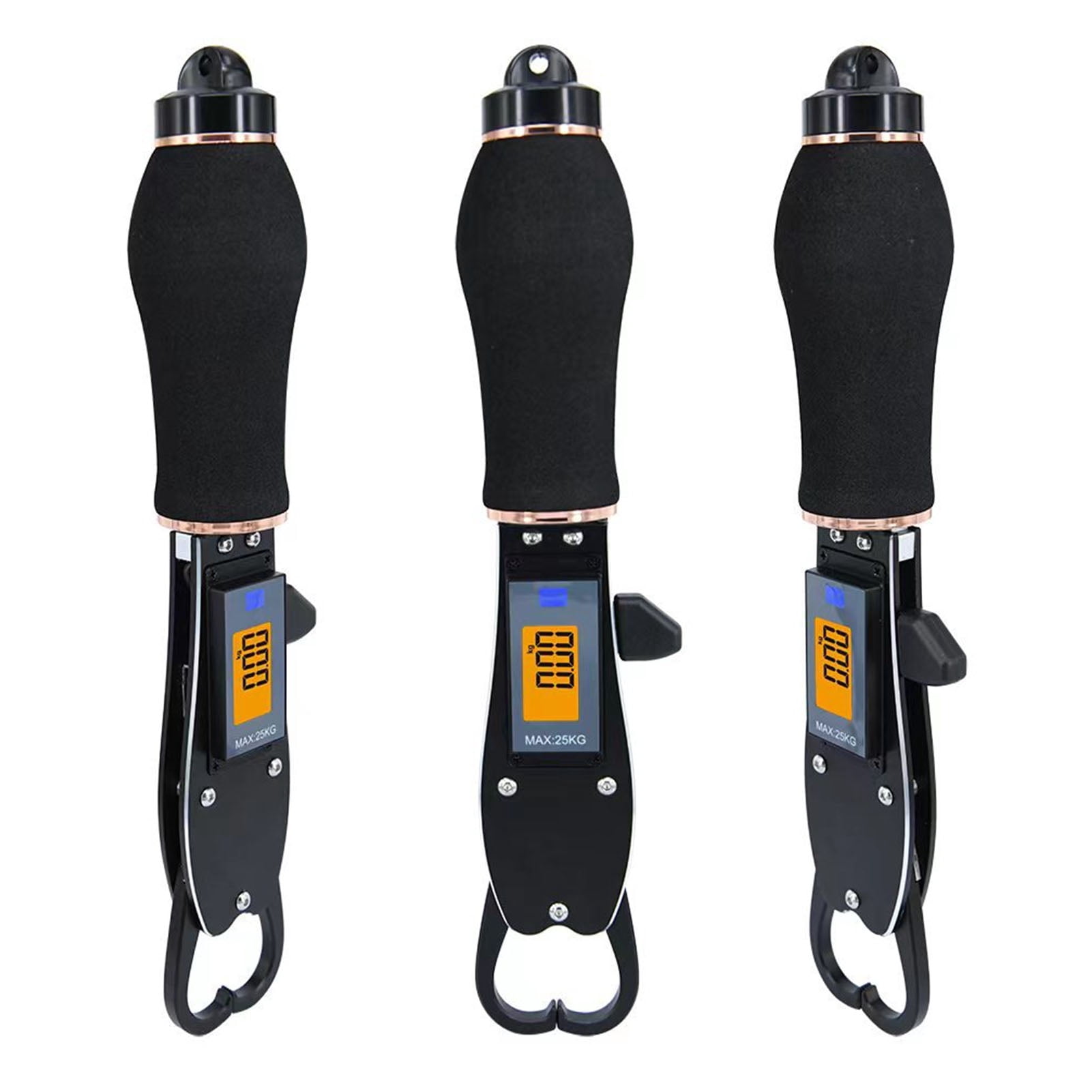 Suodoka Digital Fish Scale and Lip Gripper, 55lb/25kg Capacity Fishing Gear, Aluminum Alloy Grabber Holder Tool