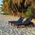 thumbnail image 7 of DTTRA Chaise Lounge Cushions Outdoor, 80 x 26 x 3 Inch, Waterproof Lounge Chair Cushion for Outdoor Furniture, Patio Lounger Pads with Removable Cover Ties Pillow for Pool, Garden Loungers, 7 of 7