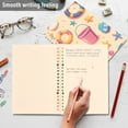 thumbnail image 4 of FORMRS 1-Subject Spiral Notebook 8" x 5" College Ruled 60 Refillable Sheet A5 Hard Cover, 2 Pack, Blue Beach Toys Pattern, 4 of 7