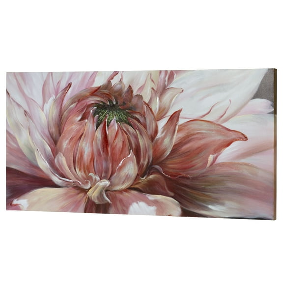 Brilliant Bloom Canvas Wall Art Pink