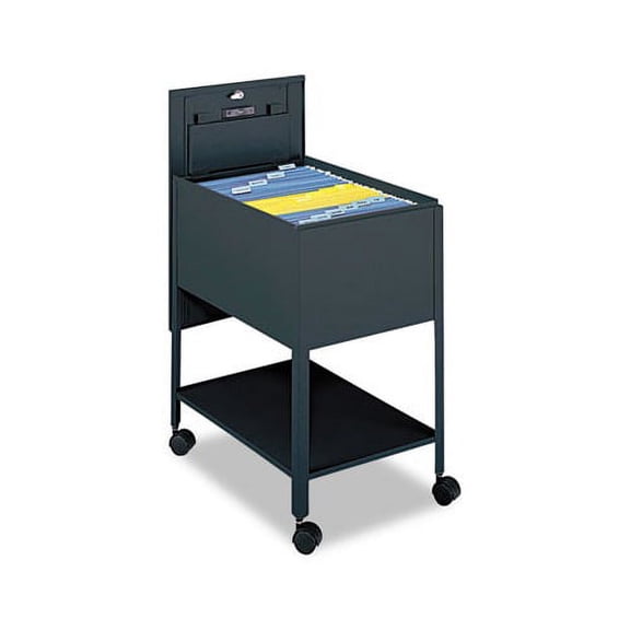 Extra-Deep Locking Mobile Tub File 16.5w x 24.75d x 28.25h, Black
