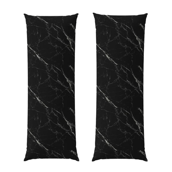 Fuzoiu Black Marble Texture Abstract Print Body Pillowcase 20x54 in,Long Pillow Case, Microfiber Body Pillow Cover, Soft and Breathable Pillowcase