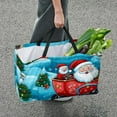 thumbnail image 7 of Christmas sled Large Capacity Reusable Oxford Cloth Grocery Basket - Foldable Shopping Bag for Picnics & Shopping, 7 of 7