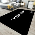 thumbnail image 3 of Dreammotif Black Keep Off Rug, Modern Area Rug, Game Room Decor, Bedroom Decor For Teens, Colorful Living Room Rugs, Large Bedroom Rug, 3 of 7