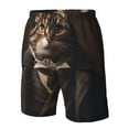 thumbnail image 4 of Balery Victorian Gentle Cat Traje de Baño Estilo Hawaiano para Hombre, Shorts de Secado Rápido con Bolsillos-XX-Large, 4 of 6