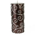 thumbnail image 5 of Zest Candle CPS-008-12 3 x 6 in. Blue Scroll Pillar Candle -12pcs-Case - Bulk, 5 of 5