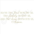 thumbnail image 2 of Bless the Food Before Us, the Family Beside Us, and the Love Between Us, Amen Vinyl Lettering Wall Decal (Style A 12.5"H x 35.5"L, Beige), 2 of 2