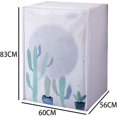 thumbnail image 2 of Funda para secadora de ropa, funda impermeable para lavadora, funda para lavadora Peva a prueba de polvo, adecuada para lavadoras de 6 a 8 kg (60 x 56 x 83 cm, cactus) A, 2 of 5