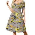 thumbnail image 2 of Vestido de manga corta con ojos saltones, vestido de fiesta de noche, vestido de verano para mujer, ropa de verano para mujer, 2 of 7