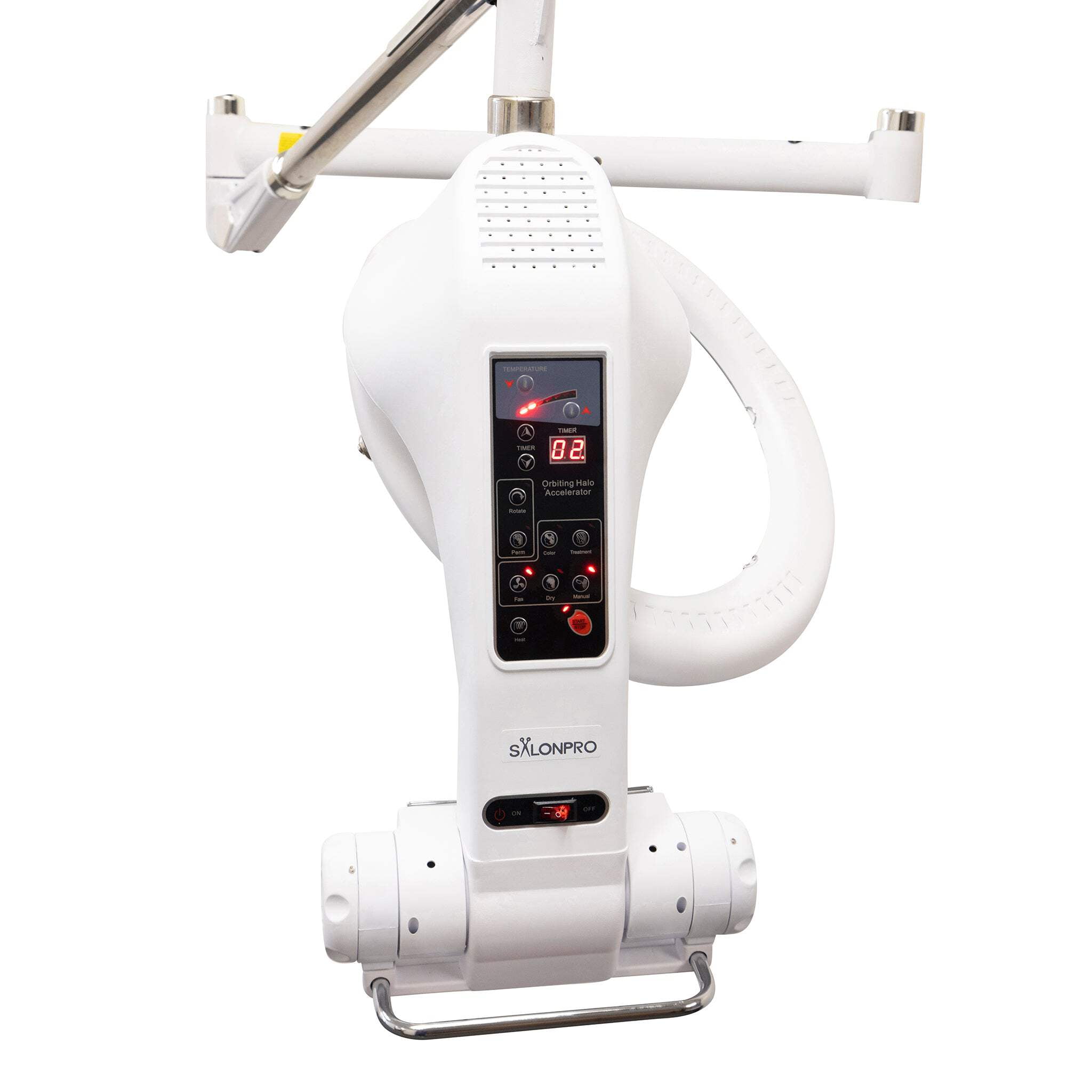 SalonPro Orbiting Halo Infrared Hair Dryer  Color Processor – Wall Mount, Black