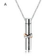 thumbnail image 2 of Visland Pets Ashes Necklace, Pet Dog Cylinder Cremation Urn Titanium Steel Keepsake Memorial Ashes Jewelry, 2 of 9