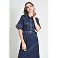 thumbnail image 4 of Vestido camisero largo Roman Fashion /Juvenil, 3829 (Azul marino) azul marino CH, 4 of 5