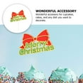thumbnail image 4 of LEORX 5Pcs Christmas Cake Decoration with Red Bowknot Toppers for Home Cooks and Bakers, 4 of 5
