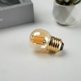 thumbnail image 5 of G40 Globe Mini Led Bulb,3 watt Equivalent to 30w,E26 Medium Base, Amber Glass Dimmable Led Filament Bulb,2200k Warm Yellow Ball Lamp,6 Pack, 5 of 6