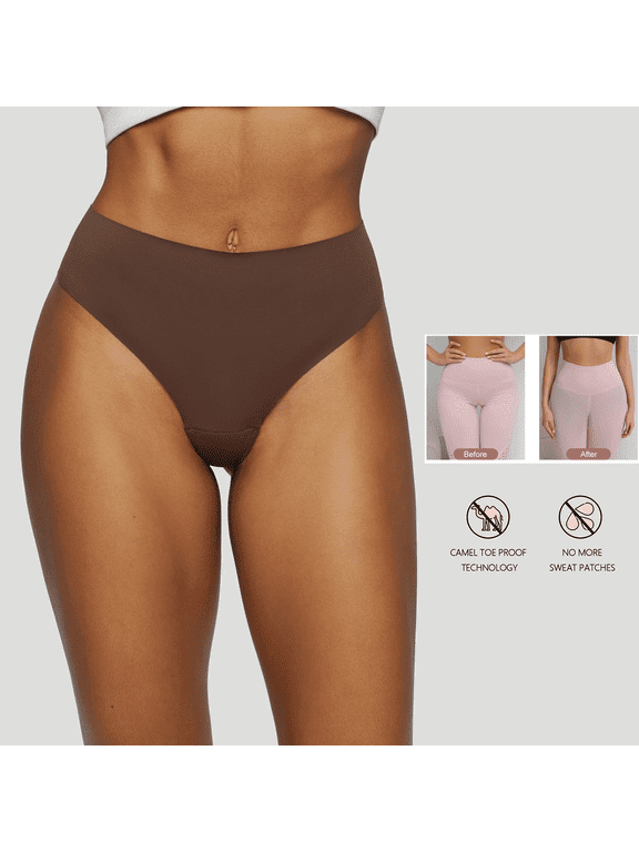 Camel Proof Thong High Waist Camel Cover Underwear No Show Camel Proof Concealer Panties for Women