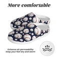 thumbnail image 6 of Lsque Cute Basebal Pattern Womens Comfort Cotton on Scuff With Memory Foam and Anti-skid Sole Slipper-42/43, 6 of 7