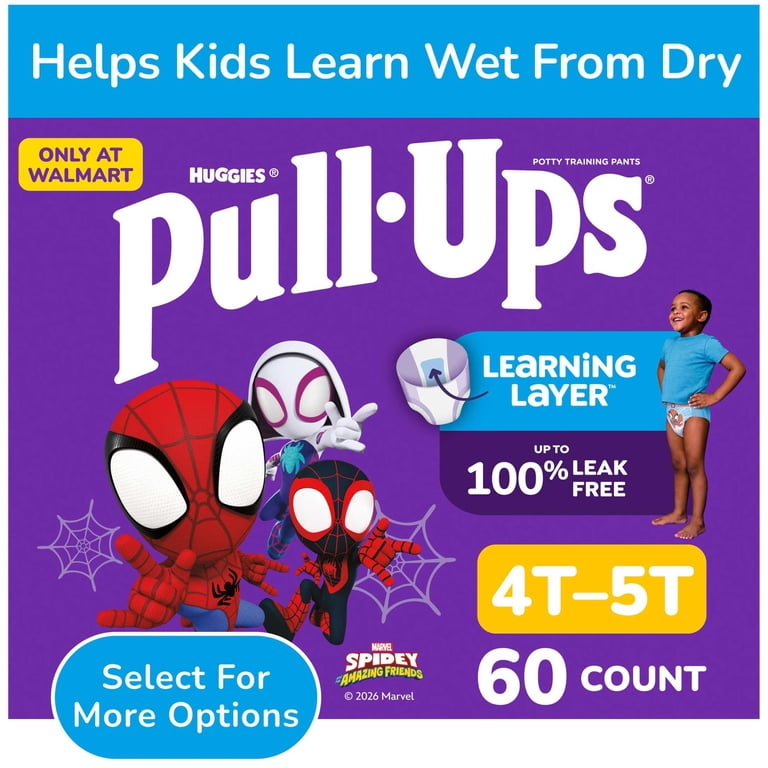 Pull-Ups Boys' Potty Training Pants, 4T-5T, 60 Count photo 1