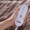 thumbnail image 4 of VEVOR Heated Blanket Electric Throw,Soft Flannel Heating Blanket with 10 Hours Timer Auto-off & 5 Heating Levels for Couch Sofa 100" x 90" - 100" x, 4 of 5