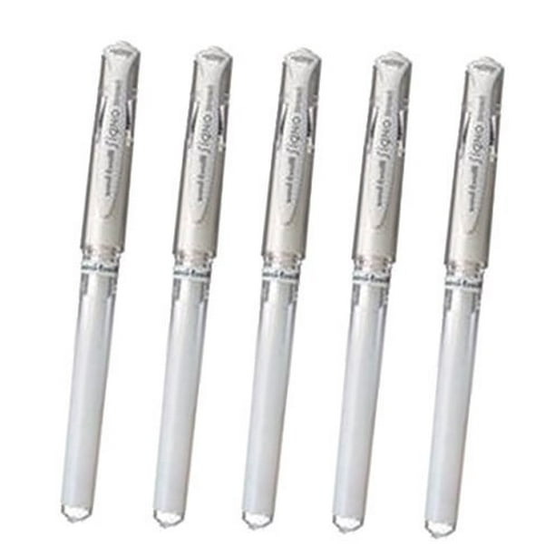 4 X UniBall Signo Broad Point Gel Impact Pen White Ink1.0mm / Total