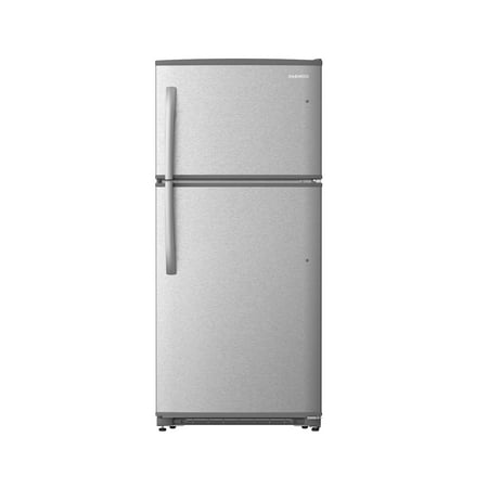 Daewoo RTE18GSSLD Top Mount Refrigerator 18. Cu. Ft. | Stainless