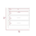 thumbnail image 3 of Tuhome Melia Three-Drawer Dresser with Modern Superior Top Surface, Sleek Metal Hardware, 3 of 6
