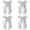 Beige*4, variant on French Silky Bow Curtain Tiebacks, Lace Ribbon Curtain Holdbacks with Decorative Bow Design, No Drill Curtain Accessories for Bedroom, Living Room, Window & Wedding Decor