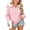 Pink, variant on Big Girls Waffle Knit Zip Up Hoodie with Pockets, White Lightweight Casual Jacket with Faux Faux Fur Pom Poms,Size 13-14 T