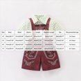 thumbnail image 3 of 5-6 Years Boys Short Overalls Oktoberfest Set Boys verall Shorts Summer Retro Color Clothes 3T 4T 5T 6T 7T Cute Suspender Jumpsuit Pant Suits Toddler Boy Outfits Set,Blue, 3 of 7