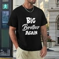 thumbnail image 4 of Big Brother Again Hipster Men's Cotton Short Sleeve HD Print Tee for Casual T-Shirt Crew Neck Top Black M, 4 of 7