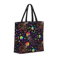 thumbnail image 2 of Naloa Rainbow Jellyfishes Tote Bag for Women, Foldable Tote Bag With Zipper, Large Shoulder Bag, Top Handle Handbag for Travel, Work, Shopping, 2 of 9
