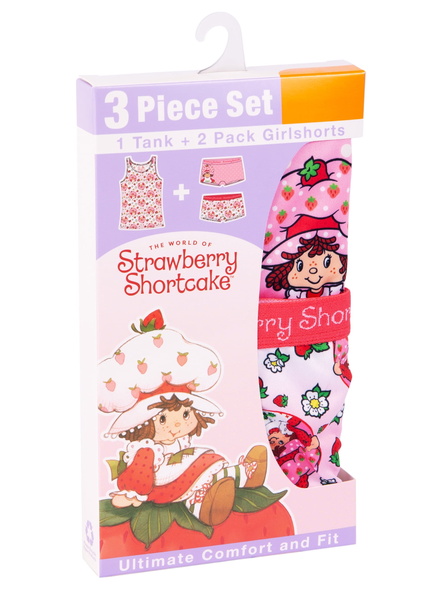 Character Toddler Girl Tank Top and Boyshorts Set, 3-Piece, Sizes 2T-4T