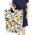 thumbnail image 4 of Yayeee Freestanding Laundry Hamper with Handle Collapsible Large Storage Basket for Clothes, Retro Colorful Flowers, 4 of 7