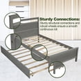 thumbnail image 2 of Hanway Wooden Twin Daybed with Trundle, Gray, 2 of 7