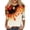 Saffron-B, variant on S-5XL Thanksiving Womens 3/4 Sleeve Shirts Fall Maple Leaf Graphic Pullover Top Thankful Blessed Crew Neck Festival Top Halloween Womens Tshirts