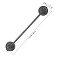 thumbnail image 3 of HOOWIFFY Towel Rod Towel Rack Dark Grey Aluminum Alloy 1Pcs, 3 of 6