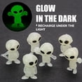thumbnail image 5 of Glow in The Dark Alien Figurines for Kids - 100 Pcs Small Halloween Toys for Halloween Party Favors - 1" Bulk Toys Goodie Bag Pinata Stuffers - Bulk Gifts for Kids - Vending Machine Toy, 5 of 7