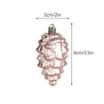 thumbnail image 2 of Fnochy 8 PCS Glitter Pinecone Christmas Ornament 3.5 Inch for Xmas Tree DIY Crafts Fall Party Decorations Black of Friday Deals 2024, 2 of 4