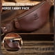 thumbnail image 3 of Bolsa de almacenamiento Riñonera de cuero genuino, riñonera Vintage, bolso cruzado de piel de vaca para hombre, bolso de hombro, 3 of 8
