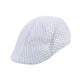 thumbnail image 5 of Gorra plana de malla para hombre, deportiva, informal, para pintor, para jardinería, viajes y senderismo. Blanco, 5 of 9