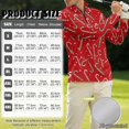 thumbnail image 7 of Aplkyhs Christmas Candy Cane Men Sport Cloth Golf Tennis Shirts Long Sleeve Sport Shirts Soft and Comfortable Lightweight with Collar Shirt Fit Plain for Golf Tennis Running Gym, 7 of 7